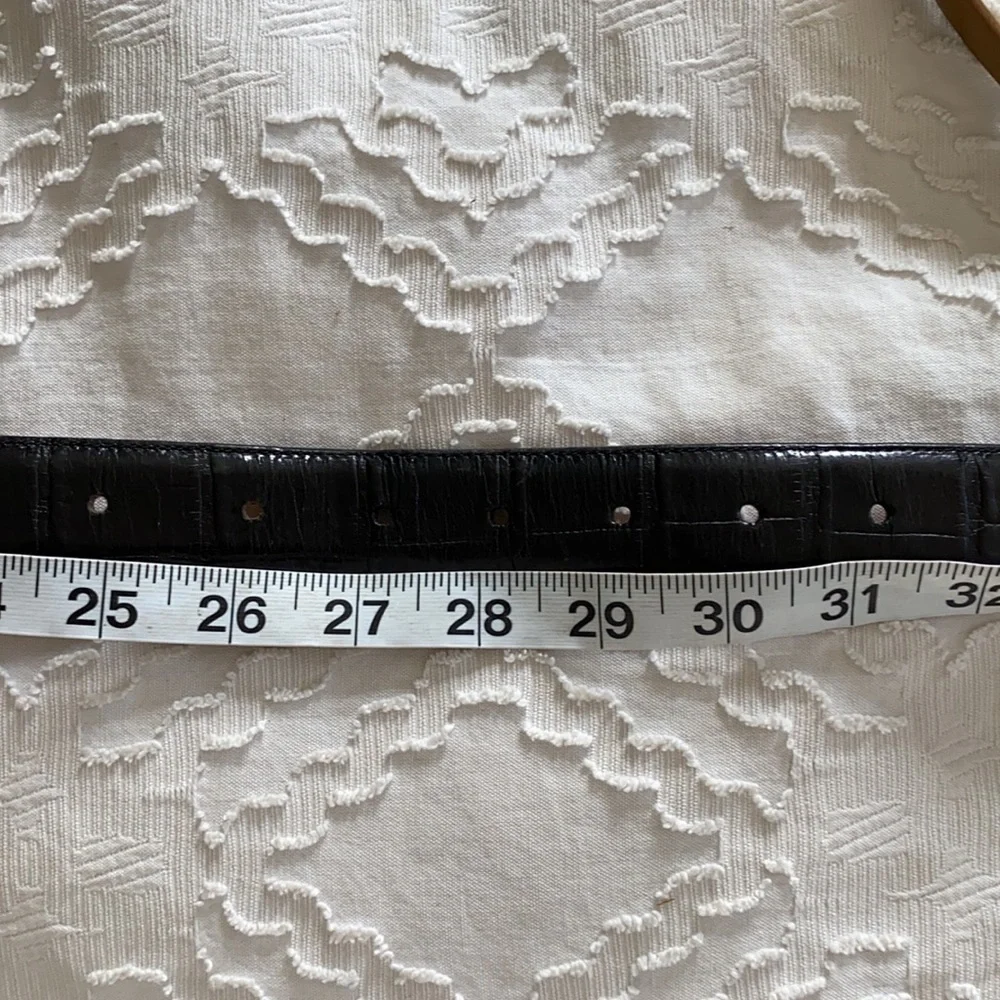 Brighton Belt Embossed Calfskin leather black Medium - Picture 7 of 7